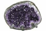 Amethyst Jewelry Box Geode On Stand - Gorgeous #94204-7